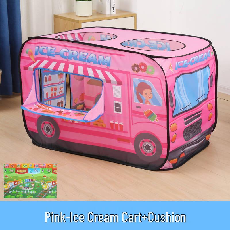 Kids' Indoor Car Tent Playhouse - Foldable Baby Pool & Play Space