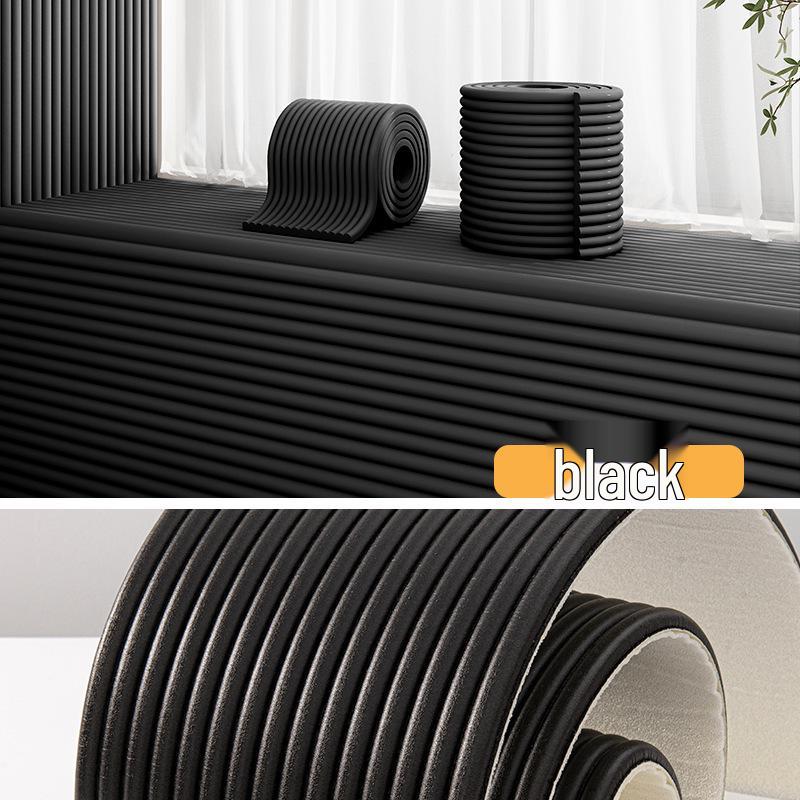 Children's Soft Anti-collision Wall Corner Strip for Window Sills and Bed Rails - Self-adhesive and Customizable Length