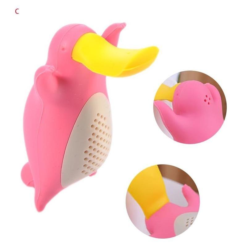 Creative Cute Shape Tea Strainer Interesting Silicone Tea (Color Random)