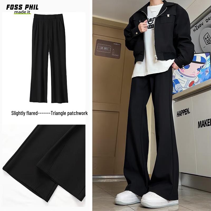 Foss Phil K53 Men's Casual Micro-Flared Suit Pants