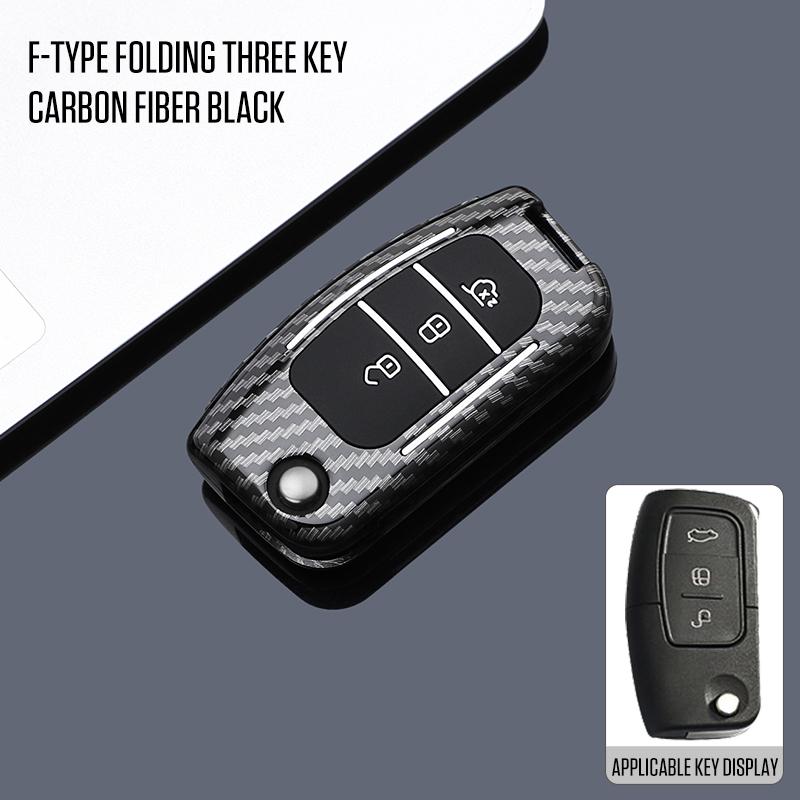 

Interior Mouldings Car Folding Key Case Holder Full Cover For Ford Focus 2 Falcon Escape Galaxy Kuga B-Max C-Max Ecosport Fiest