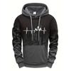 Felpa con Design Spruzzato da Uomo Felpe con Cappuccio e Maniche Lunghe di Alta Qualità Autunno Inverno Quotidiano Casual Sportiva Pullover Athleisure