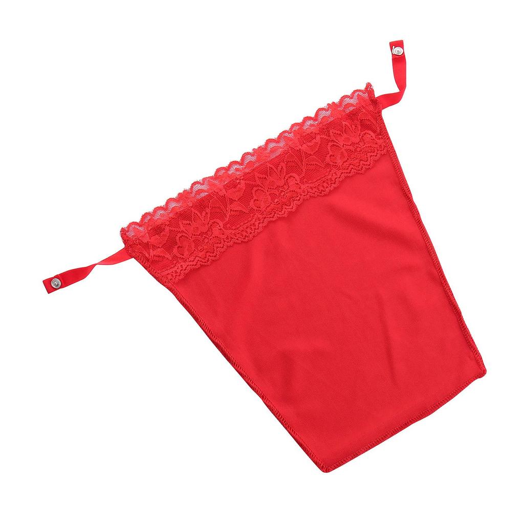 Lace Strapless Modesty Tube Top with Nipple Covers