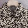 Fake Collar Leopard Print Detachable Lapel Collar Women Lightweight Breathable Half Shirt Collar Dresses Blouses Accessory
