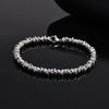 Women's Chic Irregular Twisted Stainless Steel Bracelets, Never Fade Unisex Couple Bracelet Stylish Wristband Jewelry