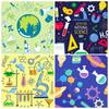 12 Scientific Experiment Hand Account Material Paper Scrapbook Diy Handmade Card Making Creative Backing Background Paper