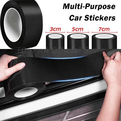 Nano Carbon Fiber Auto Aufkleber DIY Paste Schutz Streifen Auto Tür Schwelle Seitenspiegel Anti Scratch Bänder Wasserdichte Schutz Film