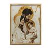 The Holy Family Poster: Love, Faith, Faithfulness Poster Holy Family: Love, Faith, Fidelity, 40X50 Cm, Gold Aluminum Frame, 230 Gsm Matte Paper