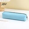 Low-saturation Color Pouch Oxford Pencil Case, Large Capacity Pen Bag, Simple Student Case Zipper for School Office, Lightweight Stationery Organizer