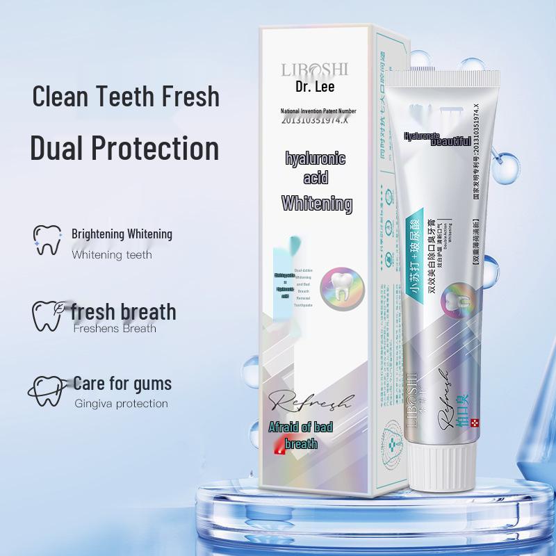 Hyaluronic Acid & Panax Notoginseng Whitening Toothpaste for Stain Removal & Fresh Breath