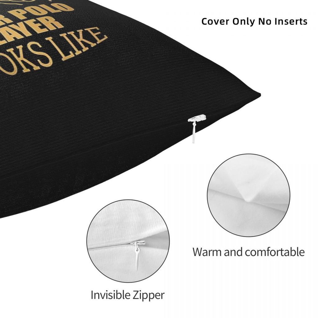 Awesome Water Polo Gift Design In Gold Square Pillowcase Cushion Cover Pillow Case Throw Pillow Cover for Home Bedroom Car