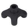 Cane Tip 4 Prong Heavy Duty Non Slip Walking Cane Quad Base Replacement ABS Rubber for 19mm Cane Shaft