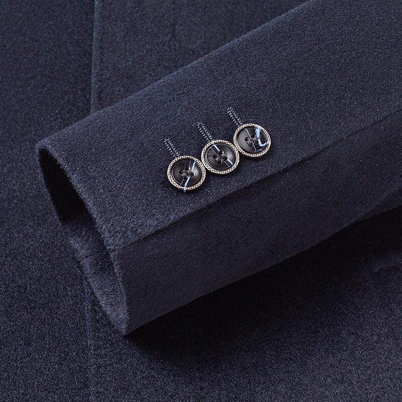 FAPAI Men's 100% Merino Wool Overcoat