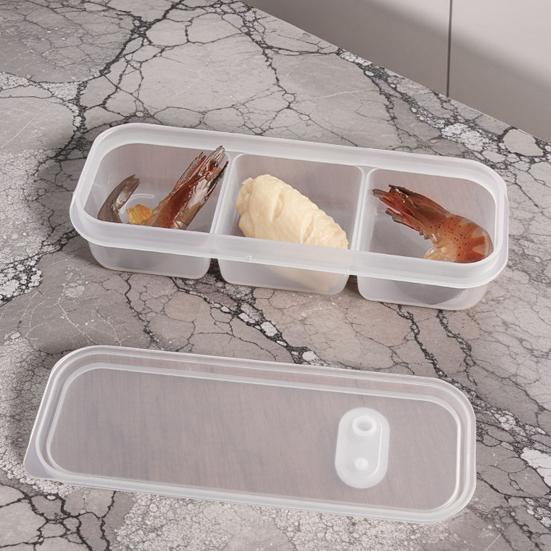 1/3/6Pcs Food Fruit Storage Box Multiple Compartments BPA Free Transparent Design Portable Refrigerator Freezer Organizer