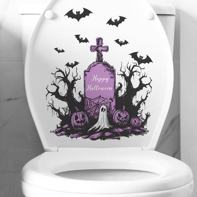 Fun-m168 All Hallows Tomb Bat Home Decor Bat Bathroom Toilet Toilet Sticker