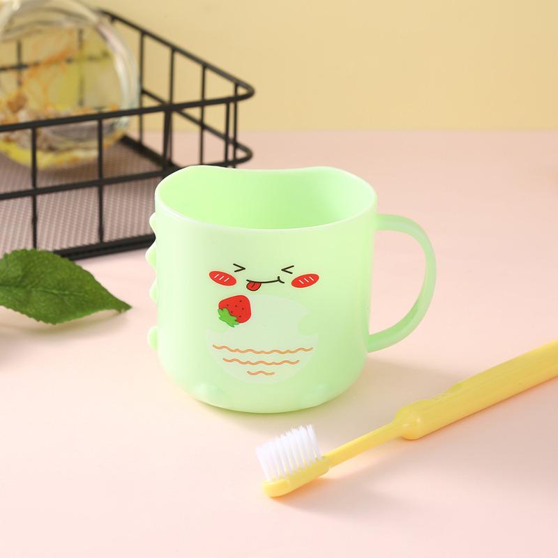 2026 New Cartoon Duck Plastic Children's Toothbrush Cup Creative Round Shape Wash Cup for Kids Drinking Water KTY