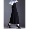 Women's High-Waisted Fishtail Velvet Skirt - Mid-Length Slimming Design for Autumn and Winter