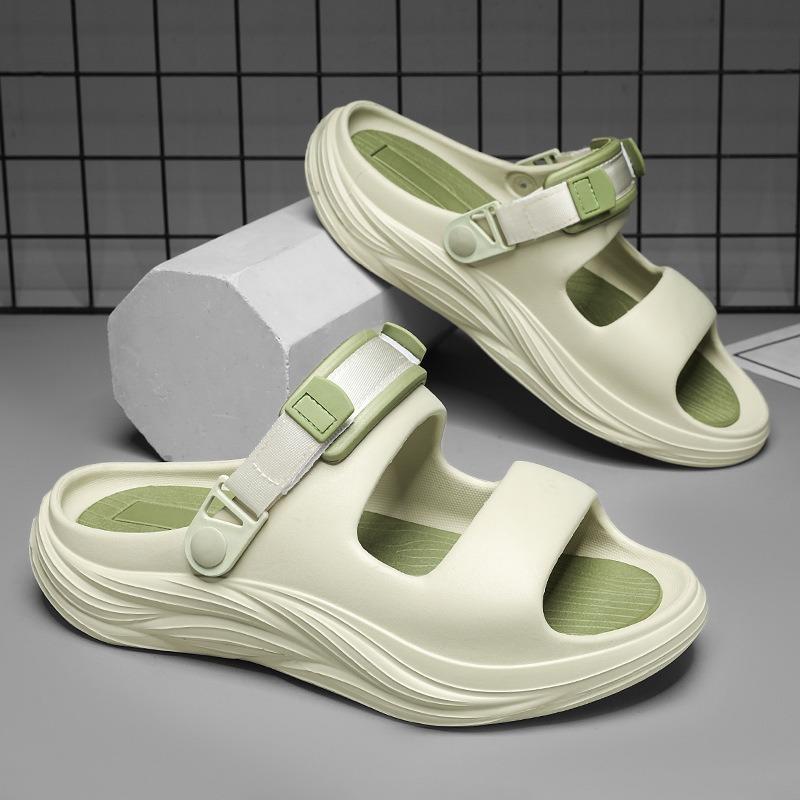 

Couple personalized sandals comfortable casual versatile party travel non-slip wear-resistant platform sandals 44-45 флуоресцентный зеленый