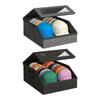 Hat Organizers for Baseball Caps,Clear Hats Holder Box Stackable Cap Storage with Cardboard Holds Up To 24 Caps