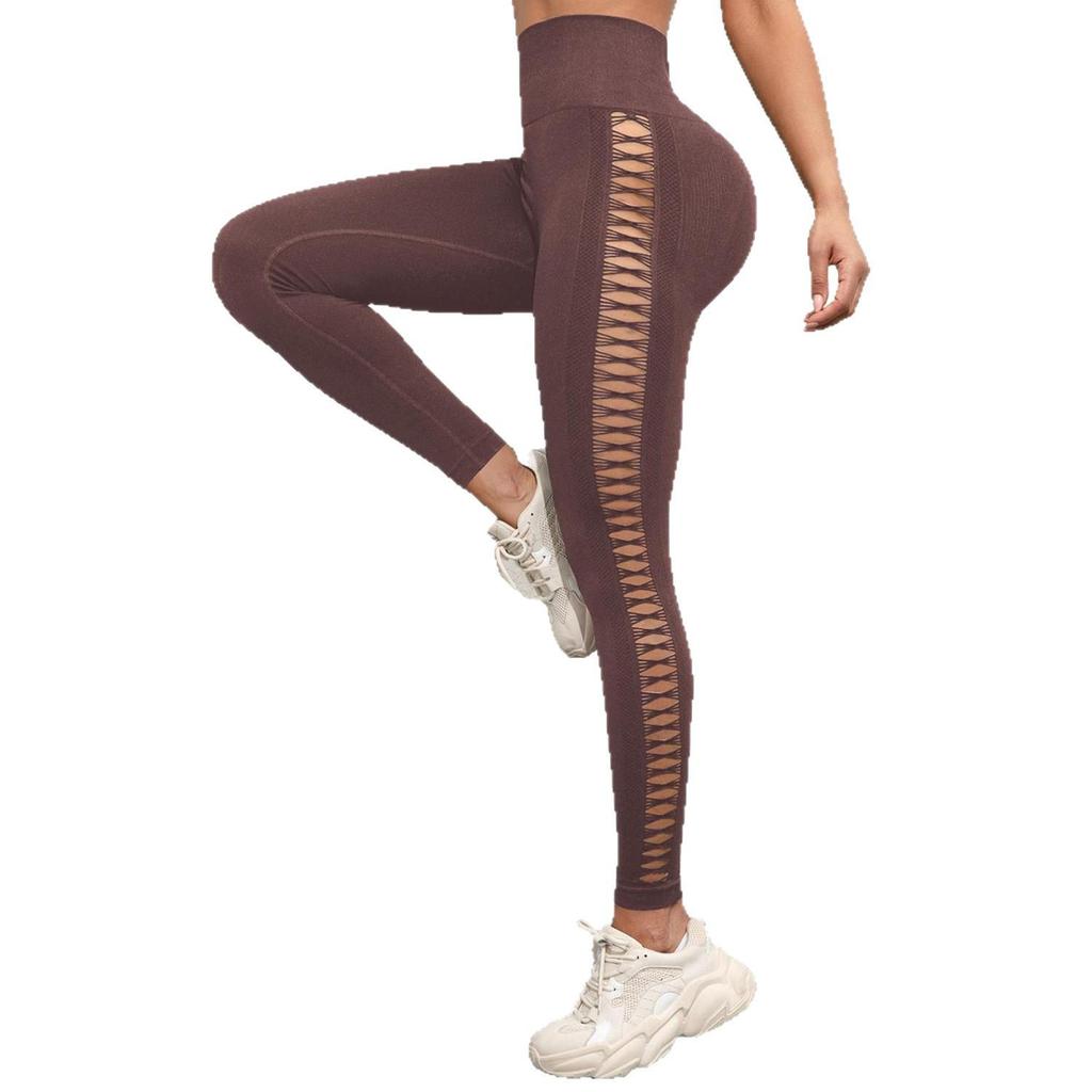 Sporty Tie-Dye High Waist Butt-Lifting Yoga Leggings with Side Cutouts