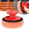Car Waxing Polish Wax Foam Sponge Applicator Car Waxing Polishing Sponge Pads with Power Handle Auto Detailing Cleaning Tools
