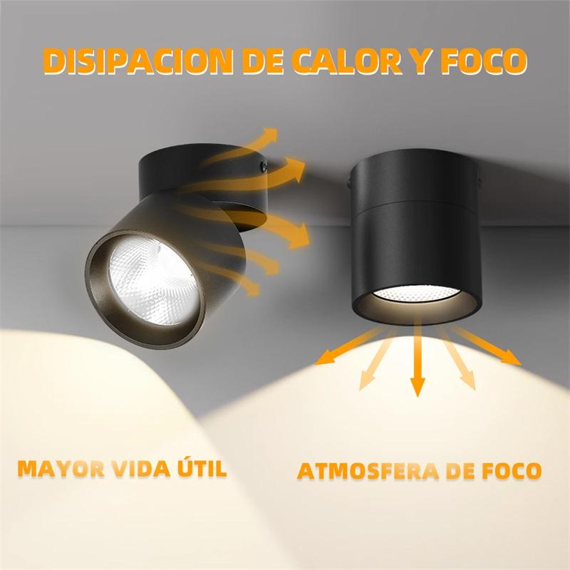 Surface Mounted Led Downlight 220V Ceiling Spotlight 10/15/20W For Home Living Room Bedroom Kitchen Porch Folding Downligh Lamps