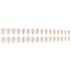 Iridescent Powder Blue Aurora Cat Eye Press-On Nails (32 Pieces) - Almond-Shaped, Skin-Brightening, Detachable.