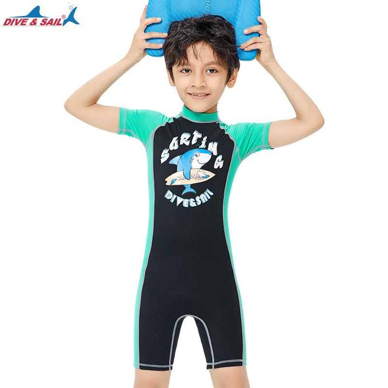 Kinder UV-Schutz Rash Guard Badeanzug Mit Kurzen Ärmeln Schwimmen Schnorcheln Strand Surfen Schnell Trocknend