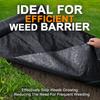 Polypropylene Weed Barrier Fabric Black Woven Grow Mulch Film  Driveway Control