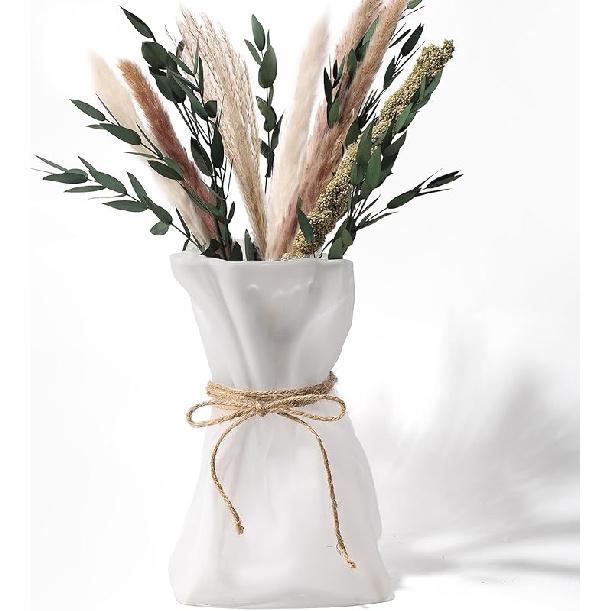 Glass Vase,Irregular Shaped Vase for Flower, Modern Minimalism Fashionable Vase,Home Bedroom Kitchen Office Wedding Holiday Decor Vase Frosted Vase