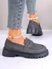 Spring & Fall Large Size Platform Loafers: Thick Sole, Solid Color Slip-On Casual Shoes for European & American Fashion.