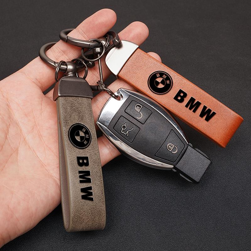 Car Key Chain Keyring Leather Key Metal Buckle For BMW G80 G06 G07 G42 G14 G15 G16 F82 F20 F21 F83 M2 M3 M4 M5 M8 F95 / Stickers wszp91