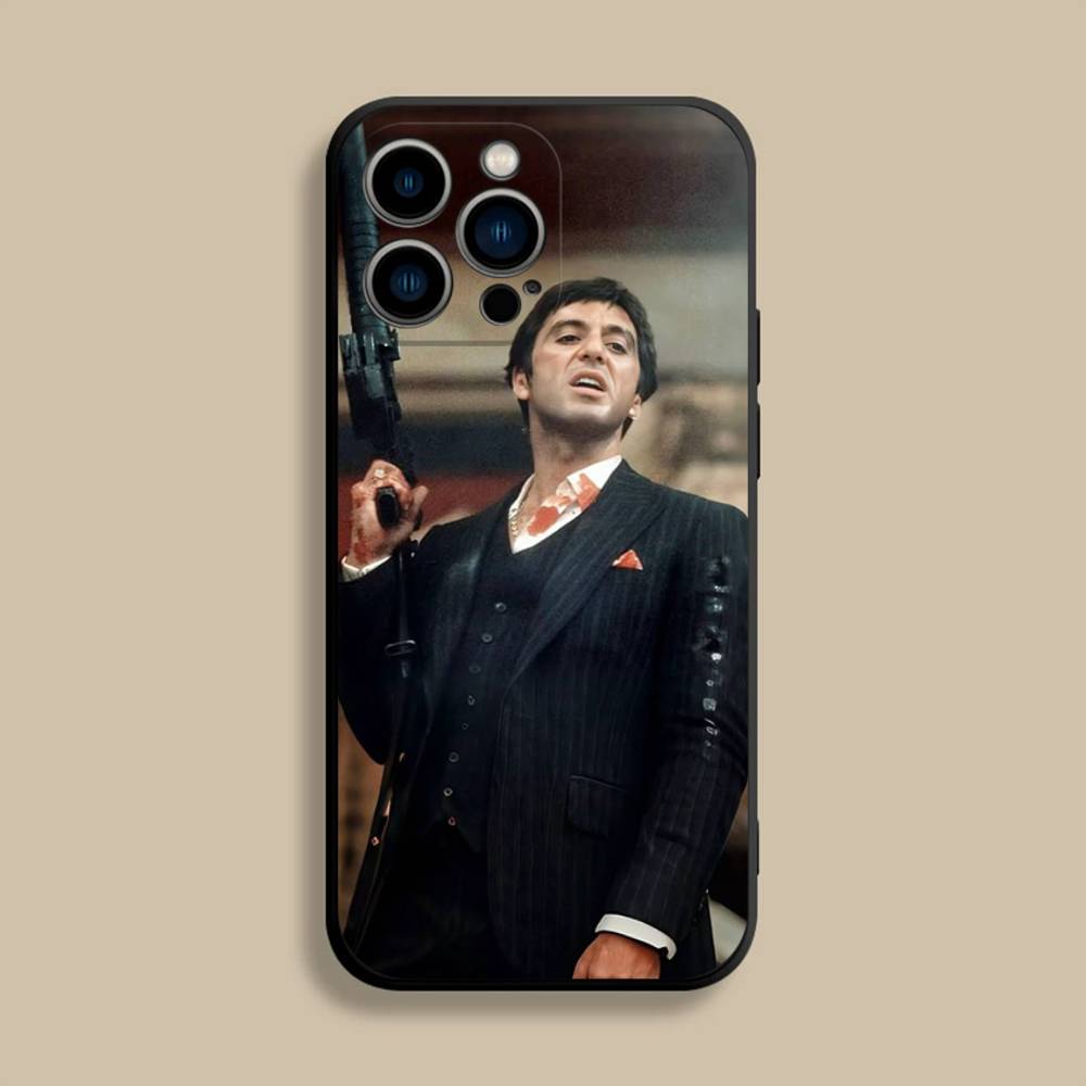 S-Scarfaces 1983 F-Film Phone Case For iPhone 17,16,15,14,13,12,Pro,Max,Plus,E,SE4,Air,Mini Black Soft Cover