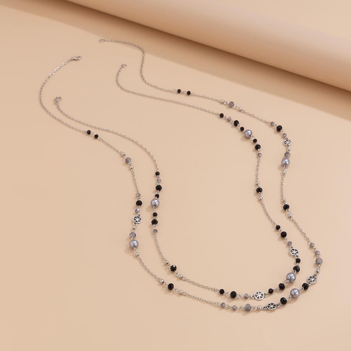 

Популярное ожерелье Xiaoxiangfeng, длинное ожерелье, темпераментная цепочка с имитацией жемчуга, подвеска с кисточками, цепочка для свитера