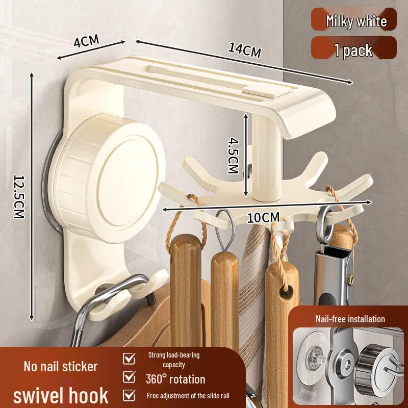MDNG Self-Adhesive Adjustable Wall Hooks
