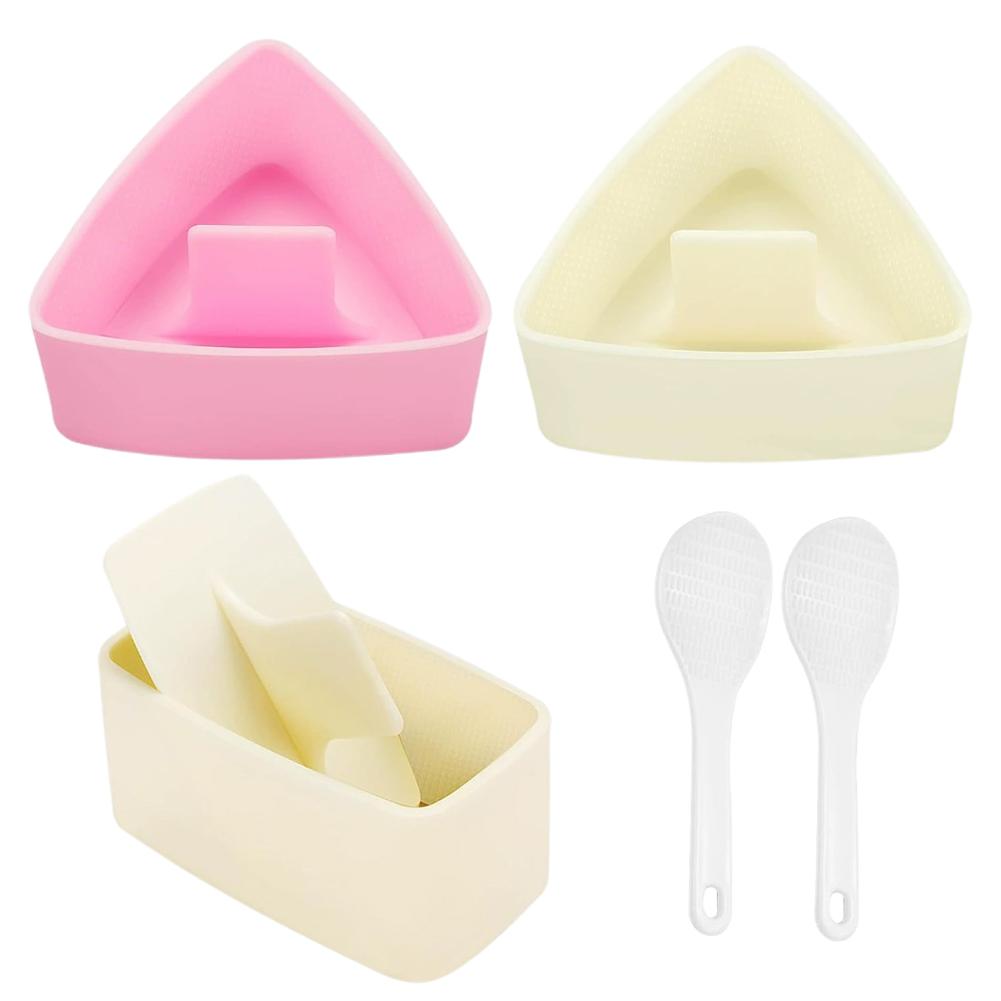 Onigiri Sushi Maker Mold Kit Classic Triangle Rice Ball Mold Maker Sushi Mold Musubi Press Mold For Kid Lunch Bento