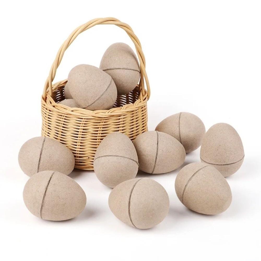 Urocze Papierowe Jajka Wielkanocne Puste Jajka z Masy Papierowej Dekoracje na Szczęśliwą Wielkanoc Jajka Wielkanocne DIY Upominki na Imprezę