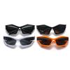 Trendige Punk-Sonnenbrille Damen Futuristische Spezialförmige Brille Herren Personalisierte Winddichte Brille Sonnenbrille