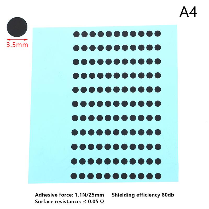 

Діаметр 1.5/2/3.5/7/8/9мм Чорні провідні гумові накладки Набір для ремонту клавіатури Для ІЧ пульта дистанційного керування Провідні гумові кнопки