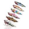 ACRUX Zigstar Lure Set 3g 7g 14g 20g 30g 40g (6-Color) with Feather & Assist Hook, Glow-in-the-Dark, for Sea Bass & Bluefish (7g MIX, Small)