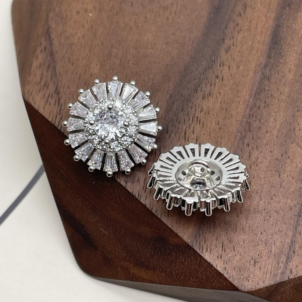 5pcs Creative Magma Pattern Buttons Luxurious Transparent Resin Shank Buttons Apparel Accessories
