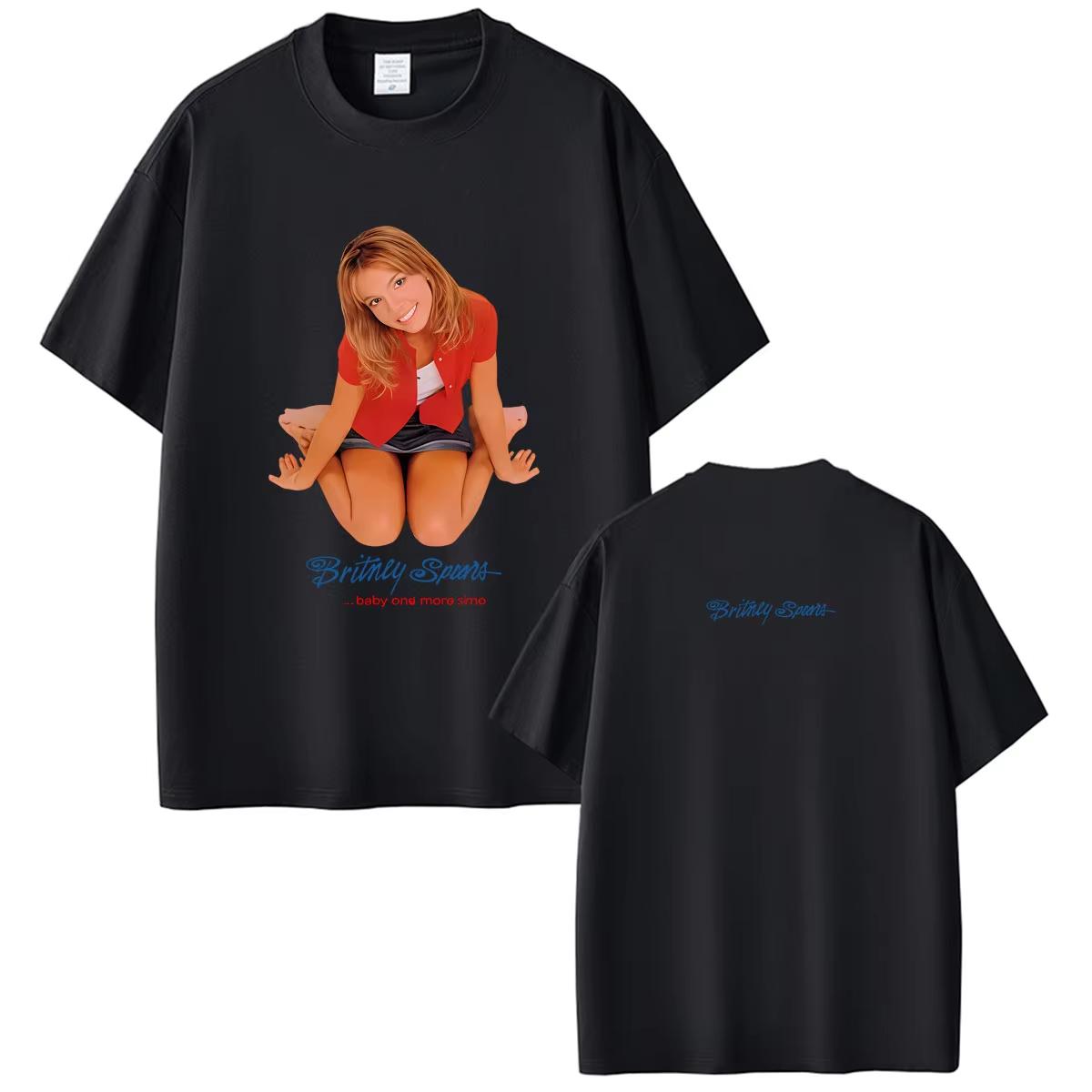 Britney Spears Baby One More Time Graphic T Shirts Men Women Casual Soft Cotton Men s T-shirt Fashion Vintage Streetwear Y2K 4XL