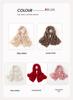 Cashmere 2025 Women's Solid Color Knitted Scarf Shawl – Hollowed-out Neck Protection for Autumn/Winter.