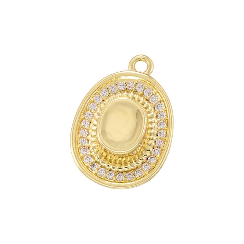 ZHUKOI Western Cowboy Desert Metal Pendant Golden Plated with CZ Stone Jewelry Accessories :VD1757-VD1765