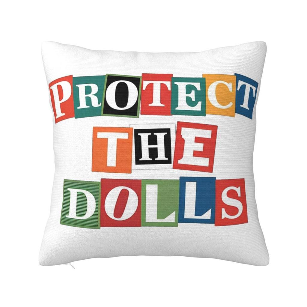 Protect The Dolls Pillow Case Cushion Cover Custom Decor Pillowcover for Sofa 4040cm