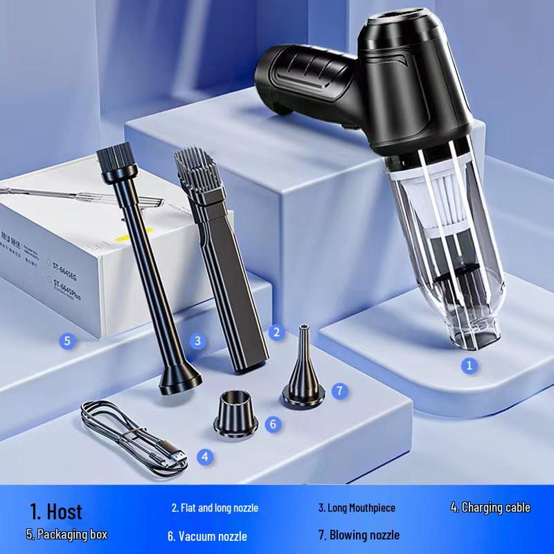 Cordless Handheld Car & Home Vacuum Cleaner: Powerful Portable Dust Blower