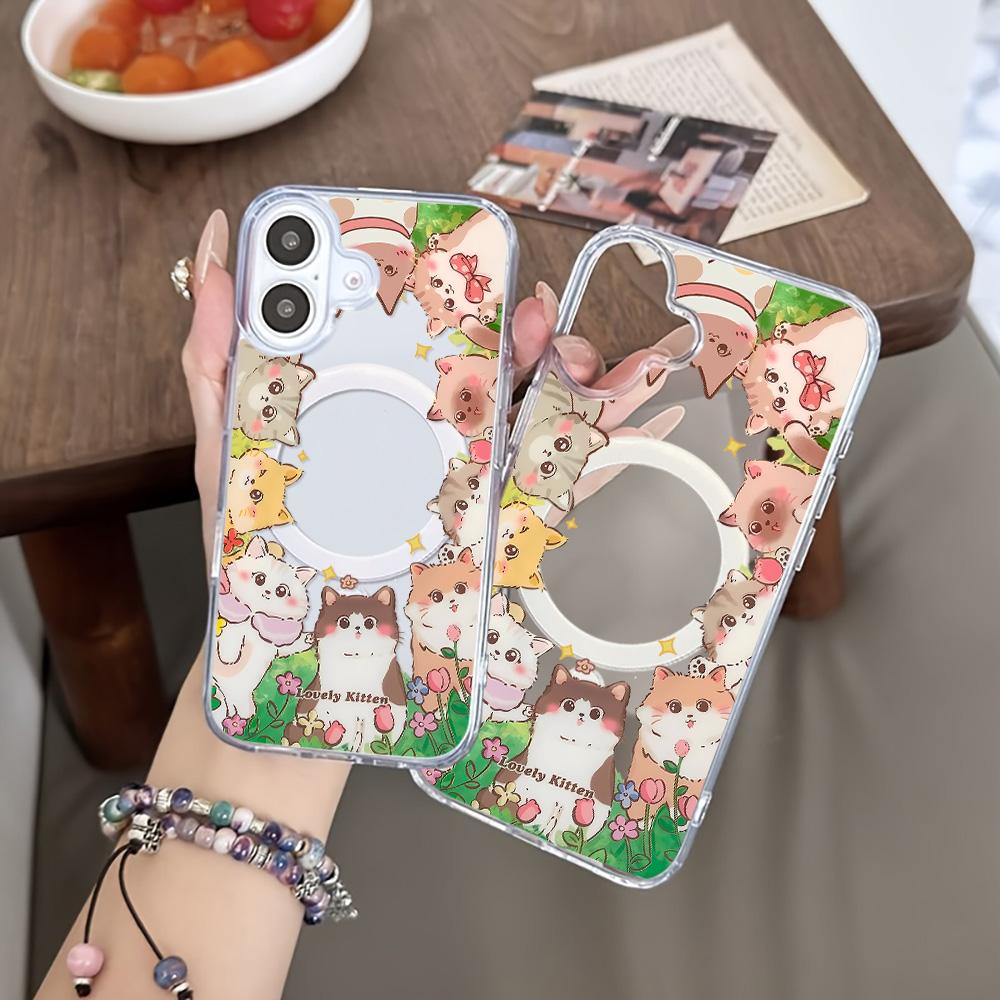 Magnetic Phone Case for iPhone 11 12 13 iPhone 13 14 15 Pro 15 16 Pro Max Samsung A15 A16 A25 A26 A55 A56 S25 S24 S22 S23 Ultra S25 Edge