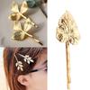Hair Clip Retro Olive Branch Hairpin Bride Headdress Bangs Pin Non-slip Barrette for Girls Women Type 1