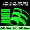 Luminous Tape Luminous Tape Green Warning Ground Light Storage Stair Anti Slip Sticker Reflective Fluorescent Tape