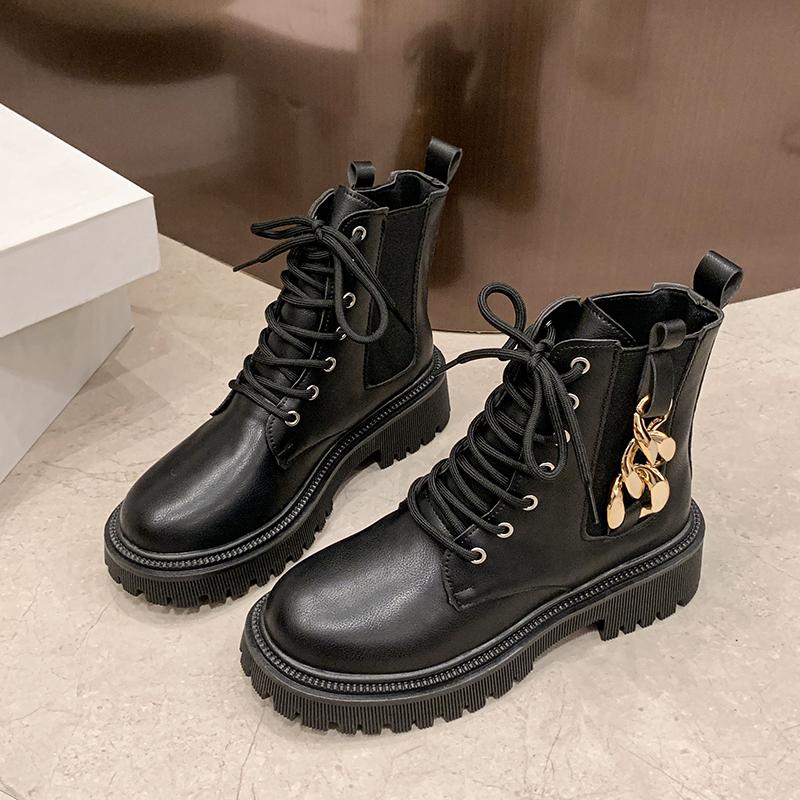 Women's Winter Fashion Boots Side Zip Round Head Keep Warm Women Shoes Middle Follow Square Heel Outdoor Leisure Comfortable